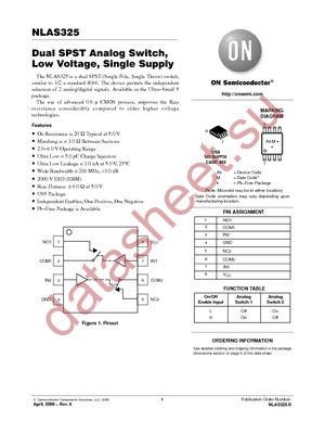 NLAS325US datasheet  